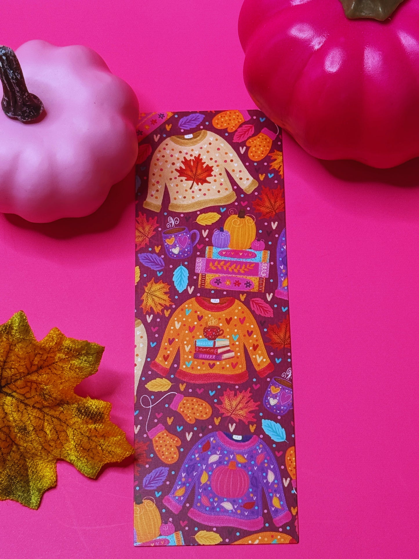 Fall Sweaters Bookmark