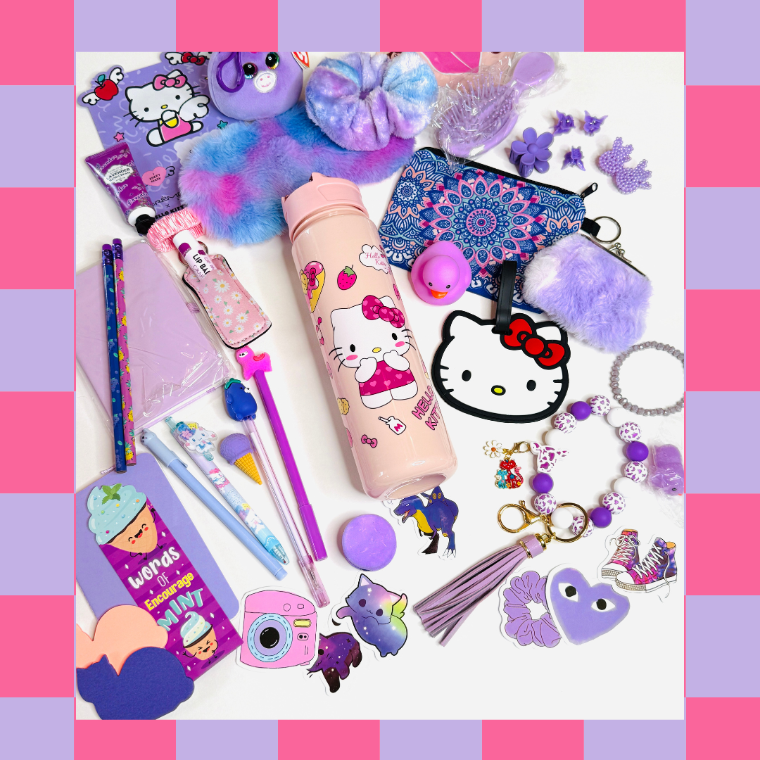 Pink Surprise Boxes – Stationery, Beauty & Cute Accessory Bundles