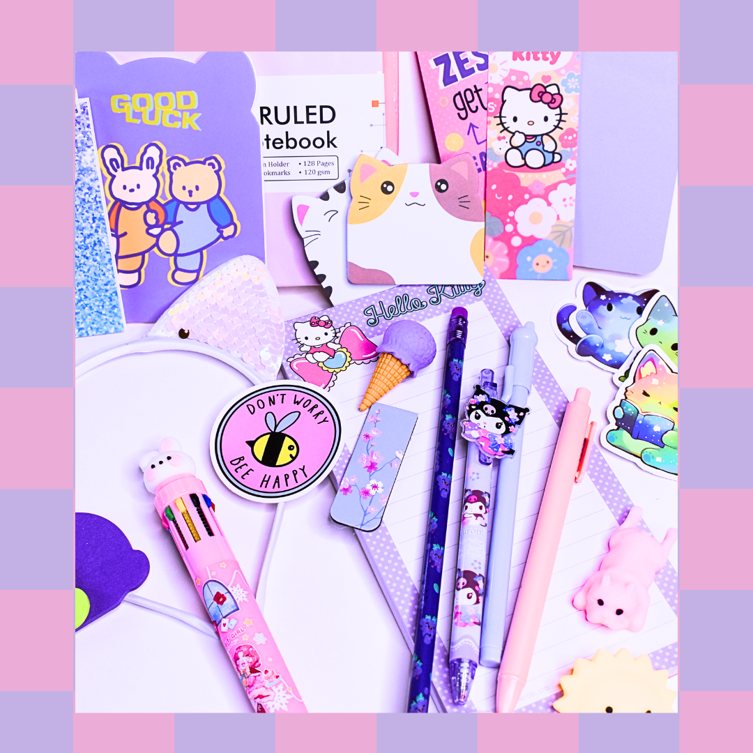 Mystery Gift Boxes – Stationery, Beauty & Cute Accessory Bundles