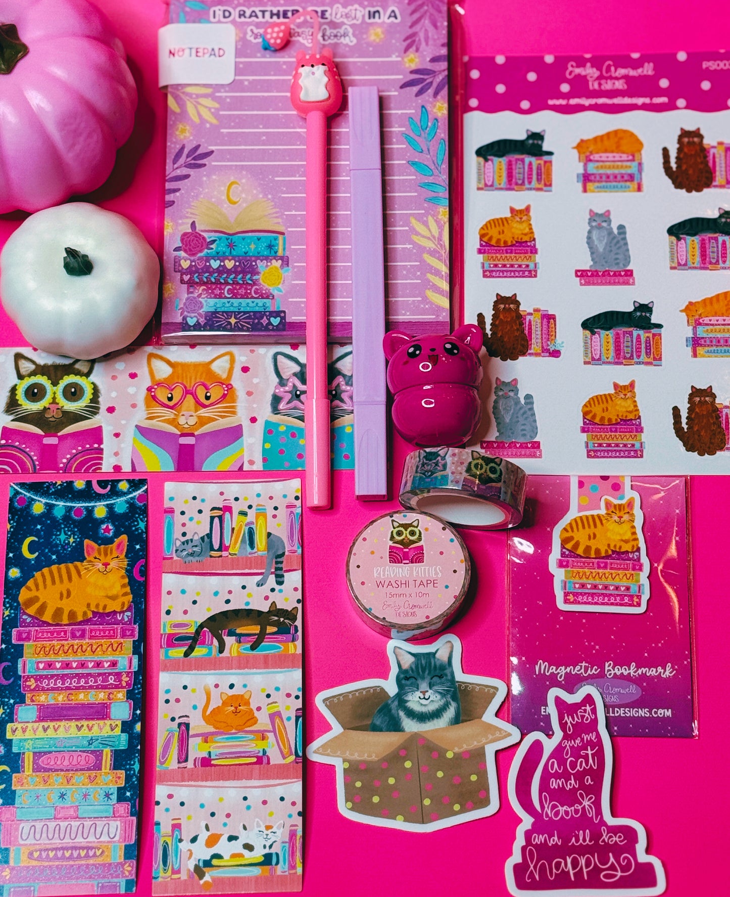 Bookish Cats Stationery Collection