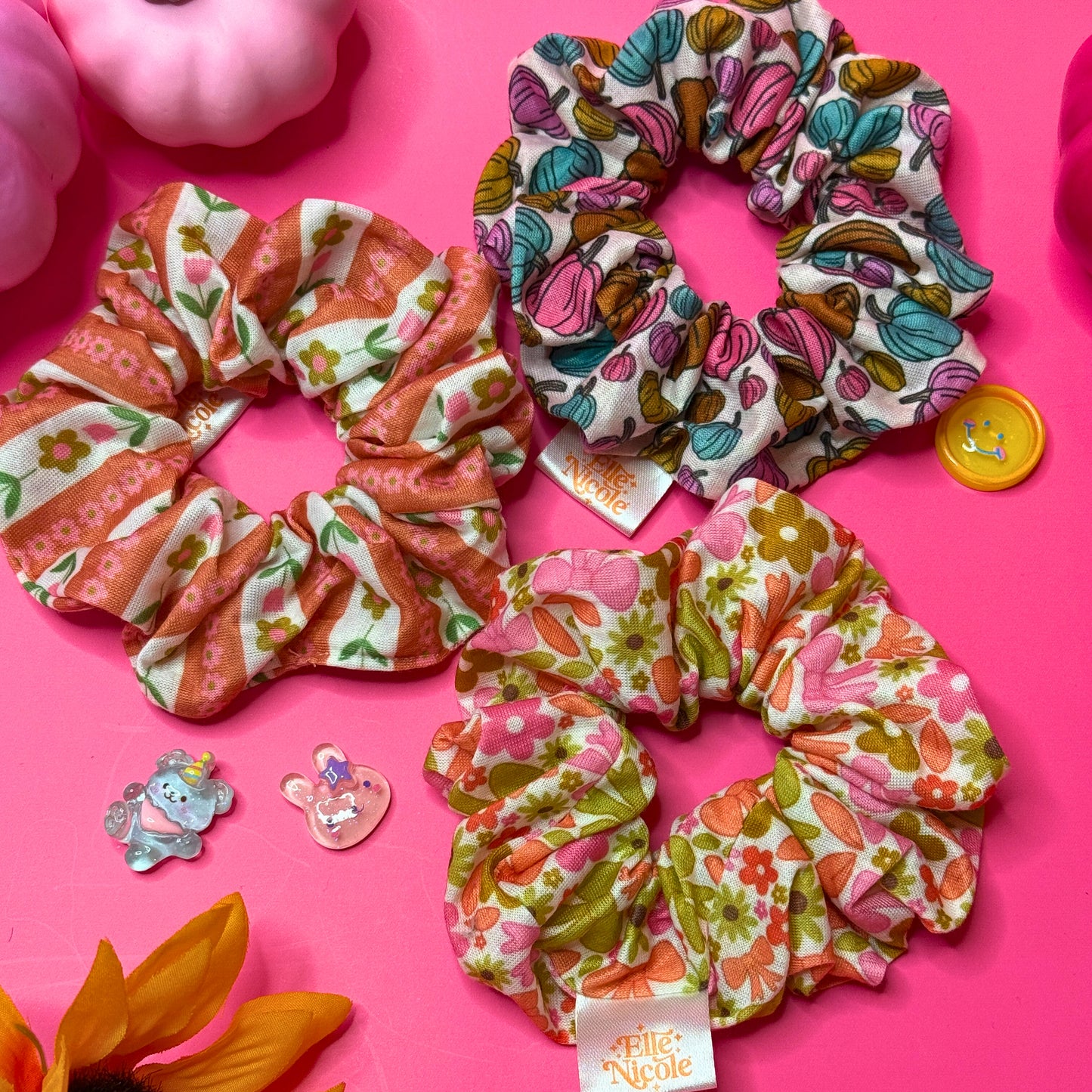 Elle Nicole Scrunchie Set – Fall Collection