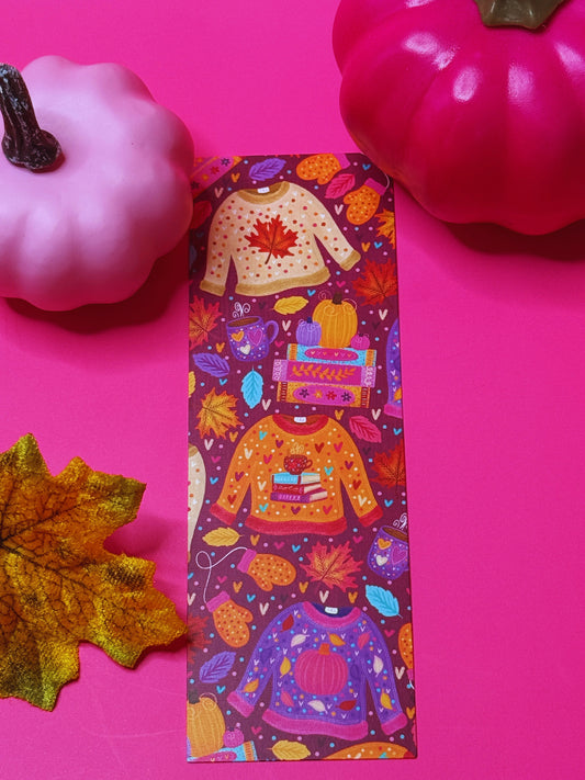 Fall Sweaters Bookmark