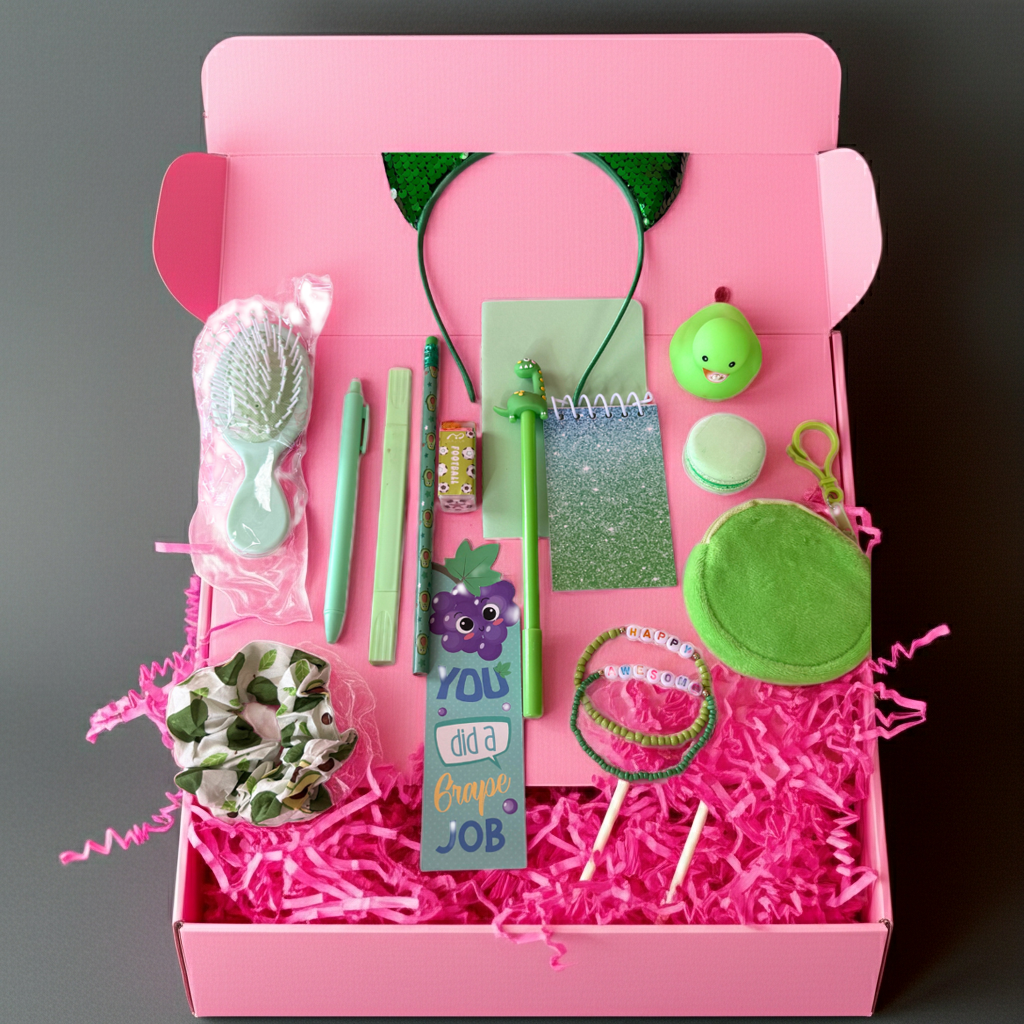 Mystery Gift Boxes – Stationery, Beauty & Cute Accessory Bundles